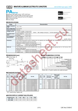 EPA-401ELL470ML25S datasheet  